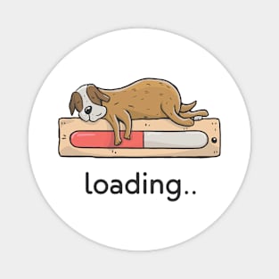 loading dog Magnet